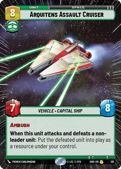 Arquitens Assault Cruiser (Hyperspace) (Shadows of the Galaxy) Near Mint