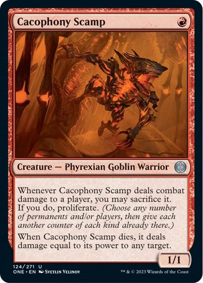 Cacophony Scamp (Phyrexia: All Will Be One) Near Mint