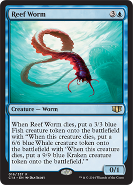Reef Worm (Commander 2014 Edition) Near Mint