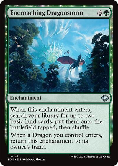 Encroaching Dragonstorm (Tarkir: Dragonstorm) Near Mint