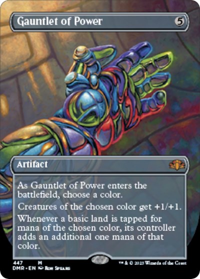 Gauntlet of Power (Borderless) (Dominaria Remastered) Near Mint Foil