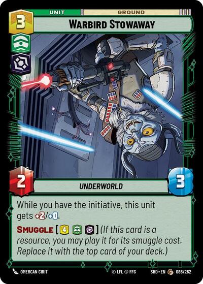 Warbird Stowaway (Shadows of the Galaxy) Near Mint Foil