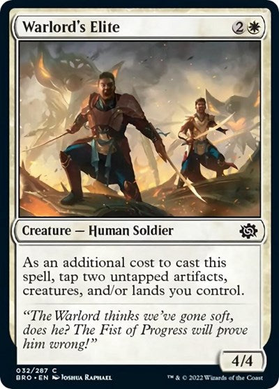 Warlord's Elite (The Brothers' War) Medium Play Foil