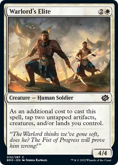 Warlord's Elite (The Brothers' War) Light Play