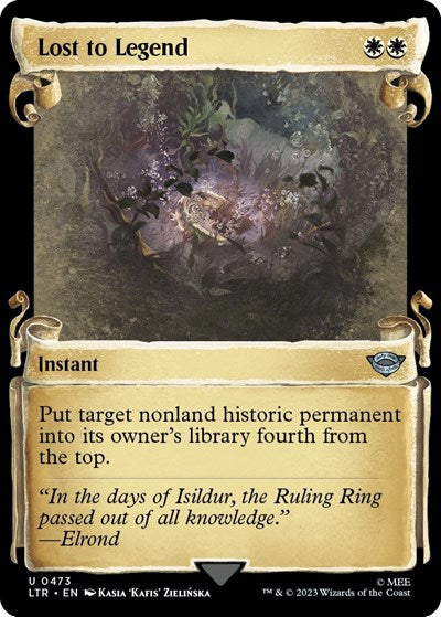 Lost to Legend (Showcase Scrolls) (Universes Beyond: The Lord of the Rings: Tales of Middle-earth) Near Mint Foil
