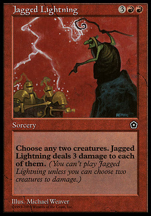 Jagged Lightning (Portal Second Age) Medium Play