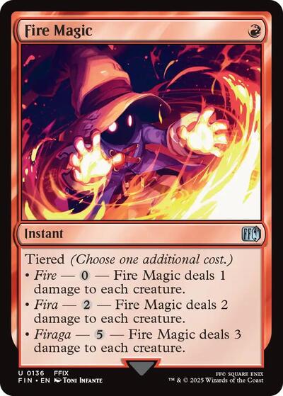 Fire Magic (Universes Beyond: FINAL FANTASY) Near Mint Foil
