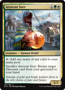 Atzocan Seer (Rivals of Ixalan) Light Play Foil