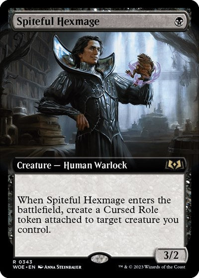 Spiteful Hexmage (Extended Art) (Wilds of Eldraine) Light Play Foil