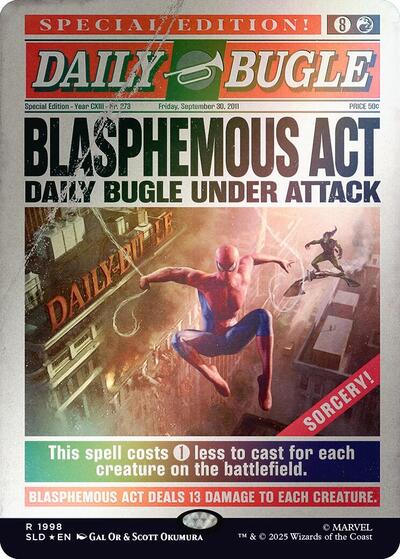 Blasphemous Act (1998) (Rainbow Foil) (Secret Lair) Near Mint Foil