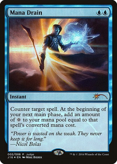 Mana Drain (Promos: Judge) Medium Play Foil