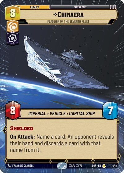 Chimaera Flagship of the Seventh Fleet (Hyperspace) (Spark of Rebellion) Near Mint