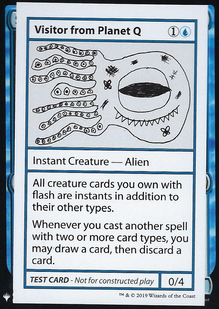 Visitor from Planet Q (Mystery Booster Test Print) Light Play