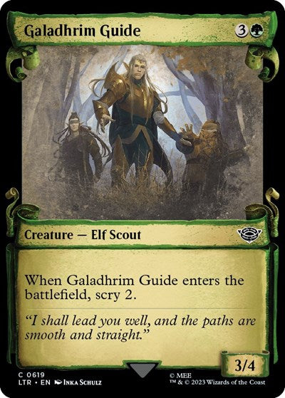 Galadhrim Guide (Showcase Scrolls) (Universes Beyond: The Lord of the Rings: Tales of Middle-earth) Near Mint Foil