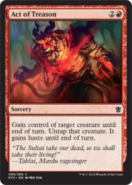 Act of Treason (Khans of Tarkir) Light Play Foil