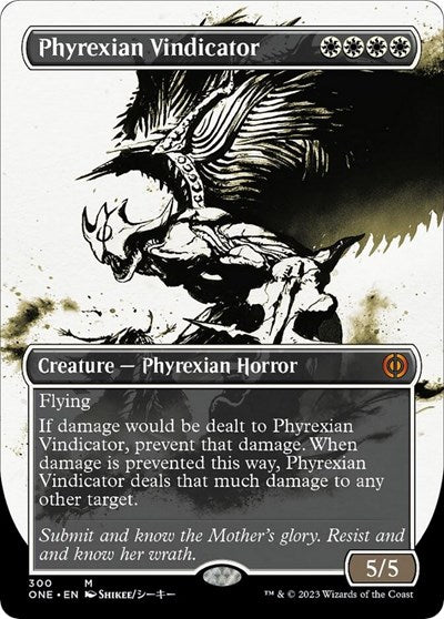 Phyrexian Vindicator (Borderless) (Phyrexia: All Will Be One) Near Mint