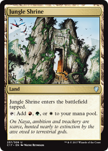 Jungle Shrine (Commander 2017) Heavy Play