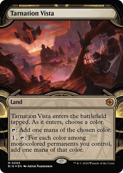 Tarnation Vista (Showcase) (Raised Foil) (Outlaws of Thunder Junction: The Big Score) Near Mint Foil