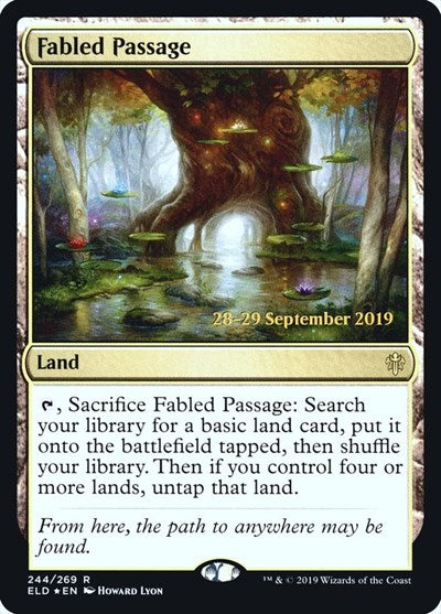 Fabled Passage (ELD) (Promos: Prerelease Cards) Heavy Play Foil