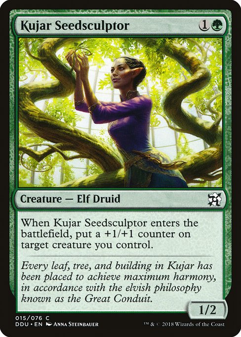 Kujar Seedsculptor (Duel Decks: Elves vs Inventors) Light Play
