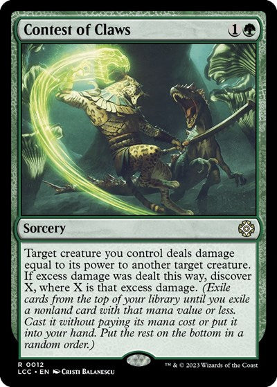 Contest of Claws (Commander: The Lost Caverns of Ixalan) Light Play