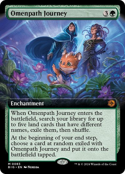 Omenpath Journey (Extended Art) (Outlaws of Thunder Junction: The Big Score) Near Mint Foil