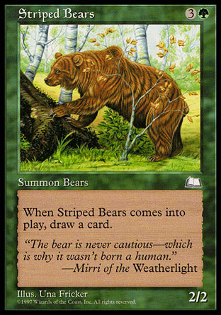 Striped Bears (Weatherlight) Medium Play