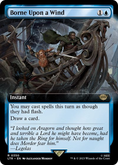 Borne Upon a Wind (Extended Art) (Universes Beyond: The Lord of the Rings: Tales of Middle-earth) Near Mint