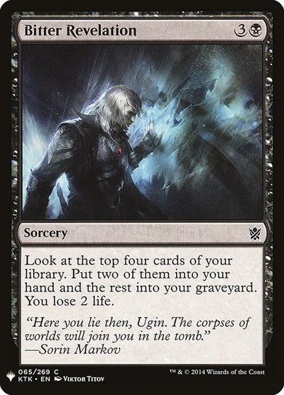 Bitter Revelation (Mystery Booster) Light Play