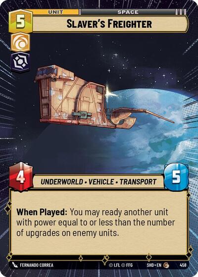 Slaver's Freighter (Hyperspace) (Shadows of the Galaxy) Near Mint Foil