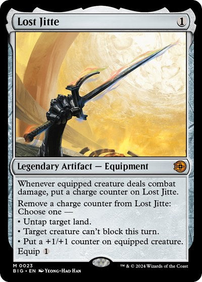 Lost Jitte (Outlaws of Thunder Junction: The Big Score) Near Mint Foil