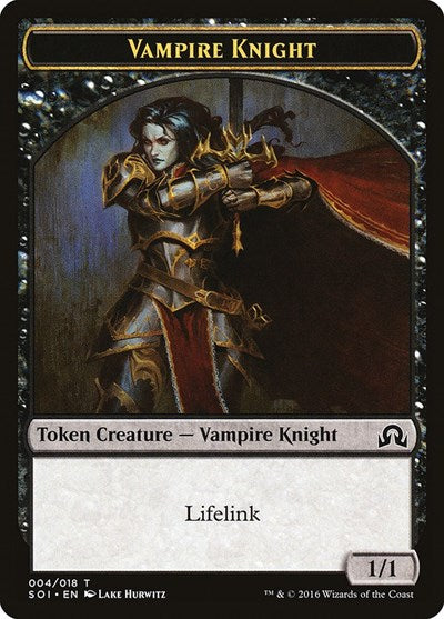 Vampire Knight Token (Shadows Over Innistrad) Light Play