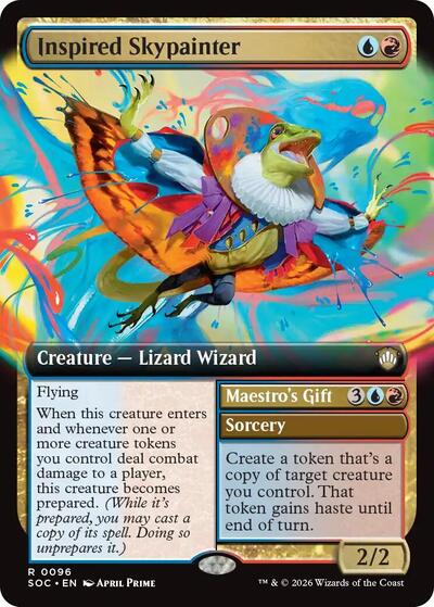 Inspired Skypainter (Extended Art) (Commander: Secrets of Strixhaven) Near Mint