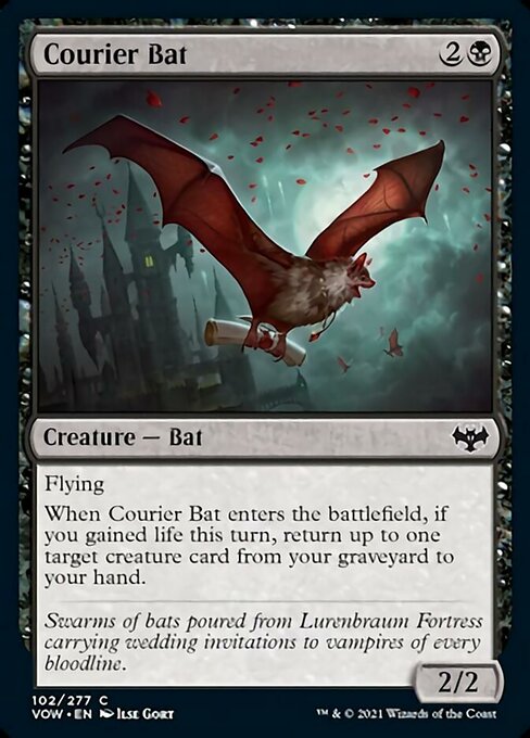 Courier Bat (Innistrad: Crimson Vow) Light Play