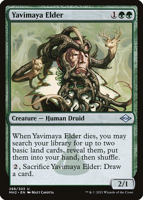 Yavimaya Elder (Foil Etched) (Modern Horizons 2) Near Mint Foil