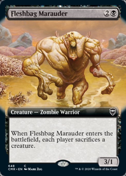 Fleshbag Marauder (Extended Art) (Commander Legends) Light Play Foil