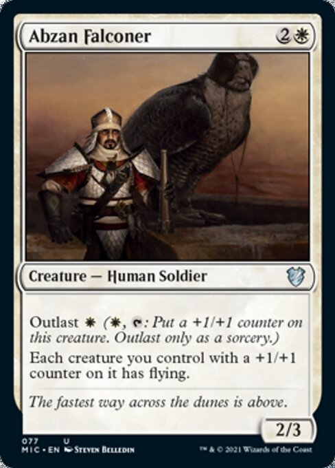 Abzan Falconer (Commander 2021 Midnight Hunt) Light Play