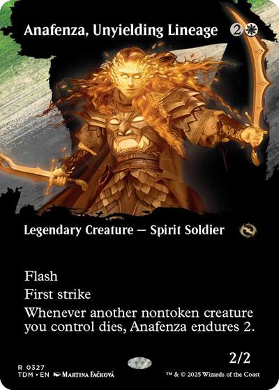 Anafenza, Unyielding Lineage (Borderless) (Tarkir: Dragonstorm) Near Mint Foil