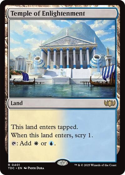 Temple of Enlightenment (Commander: Tarkir: Dragonstorm) Light Play