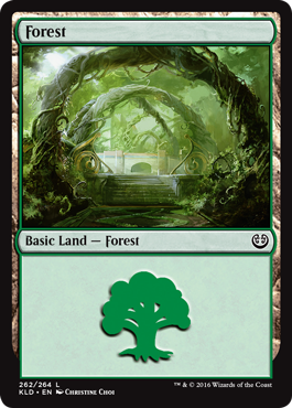 Forest (262) (Kaladesh) Light Play Foil