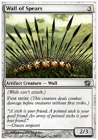 Wall of Spears (8th Edition) Medium Play