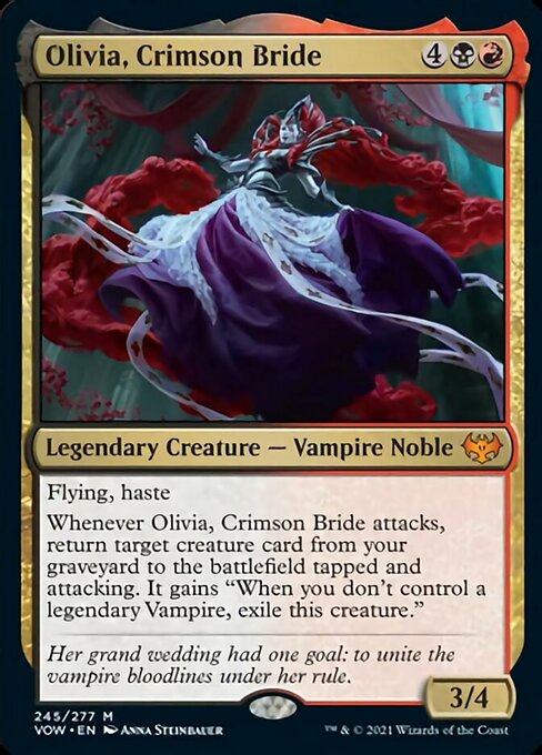 Olivia, Crimson Bride (Innistrad: Crimson Vow) Medium Play Foil