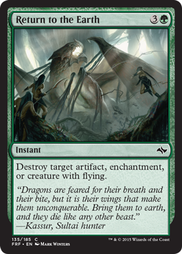 Return to the Earth (Fate Reforged) Medium Play Foil