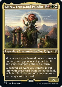 Mazzy, Truesword Paladin (Etched Foil) (Commander Legends: Battle for Baldur's Gate) Light Play Foil