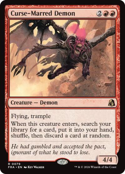 Curse-Marred Demon (Reality Fracture) Near Mint Foil