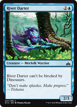 River Darter (Rivals of Ixalan) Light Play Foil