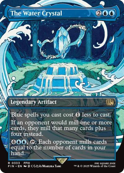The Water Crystal (Borderless) (Universes Beyond: FINAL FANTASY) Near Mint