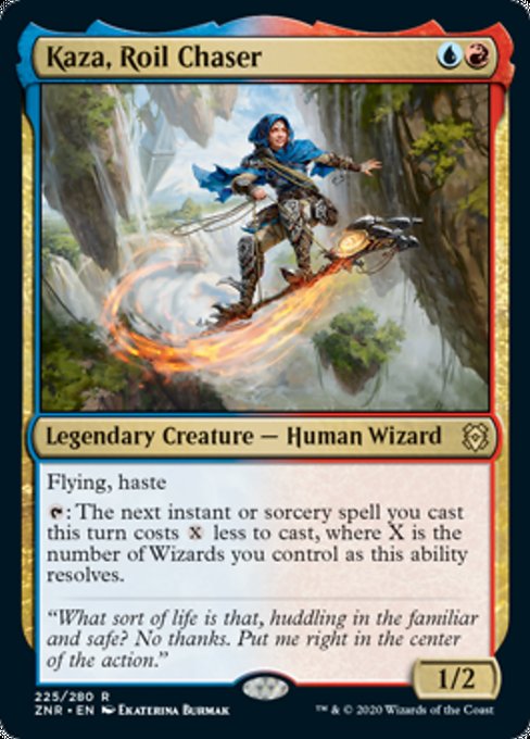 Kaza, Roil Chaser (Zendikar Rising) Light Play Foil