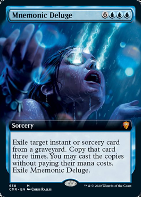 Mnemonic Deluge (Extended Art) (Commander Legends) Near Mint Foil