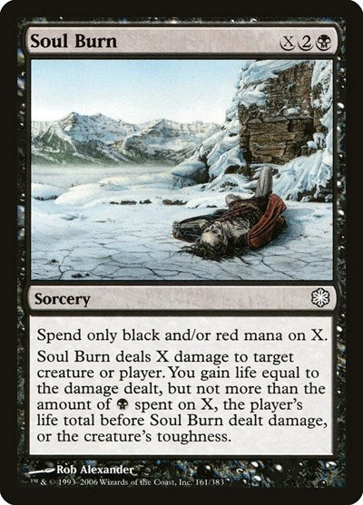 Soul Burn (Coldsnap Theme Deck Reprints) Medium Play